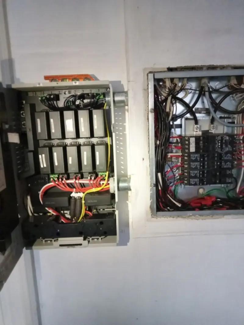 Electrical panel upgrade completed for Ring Doorbell Installation in Austin